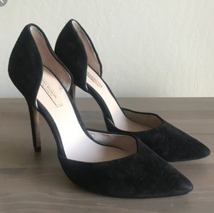 Zara Black Suede Pumps, Unworn, 38